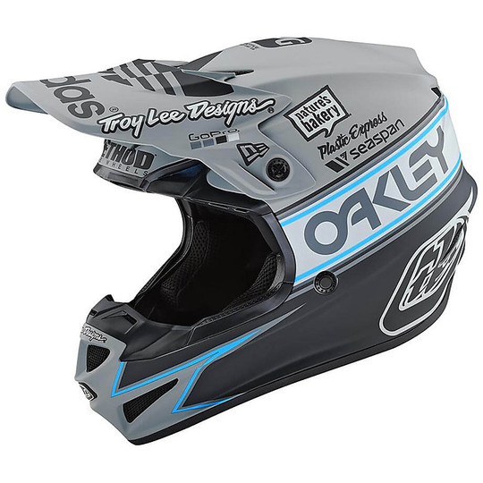 Helmet Moto Cross Enduro Troy Lee Designs SE4 Polyacrylite TEAM EDITION 2 Matt Gray