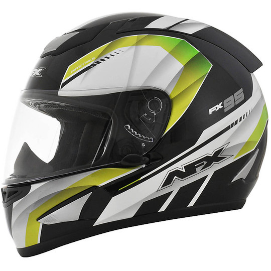 Helmet Moto Integral AFX Airstrike Black Yellow Green Lucido