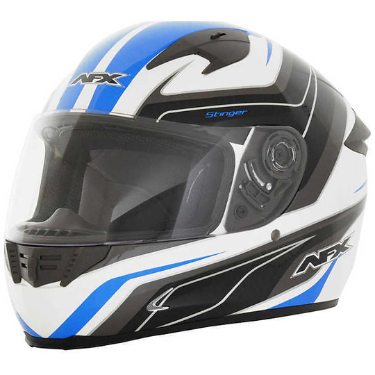 Helmet Moto Integral AFX FX-24 Stinger Black Blue
