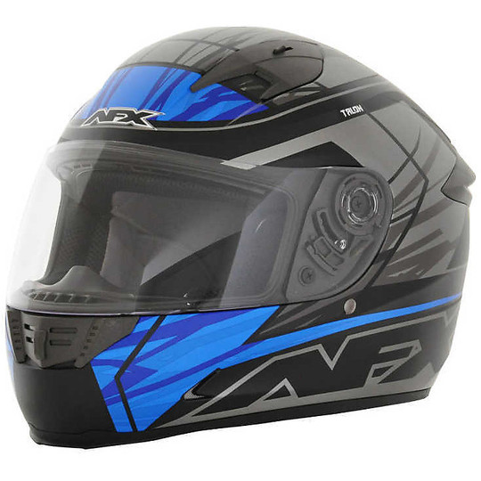 Helmet Moto Integral AFX FX-24 Talon Black Blue