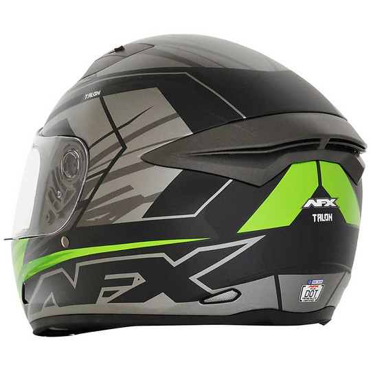 Helmet Moto Integral AFX FX-24 Talon Black Green