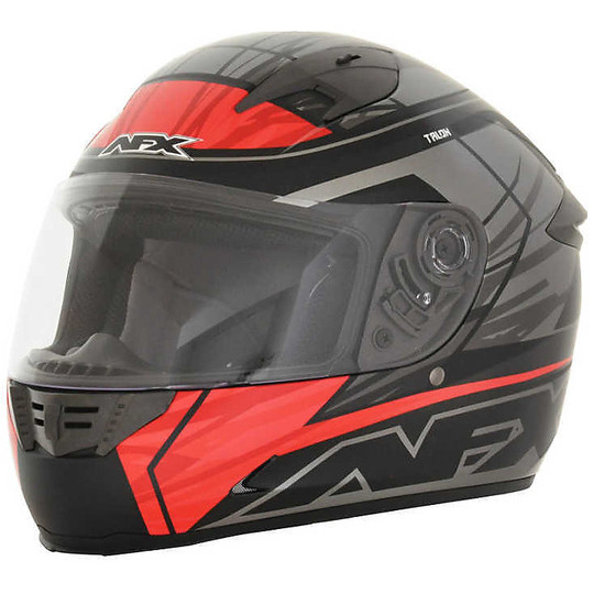 Helmet Moto Integral AFX FX-24 Talon Black Red