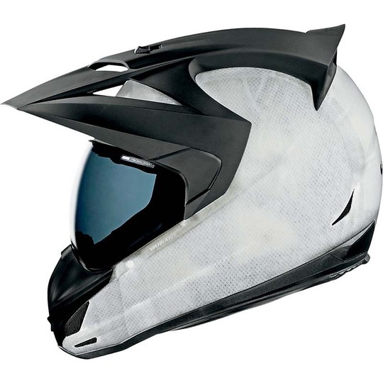 Helmet Moto Integral All Road ICON Variant Construct white