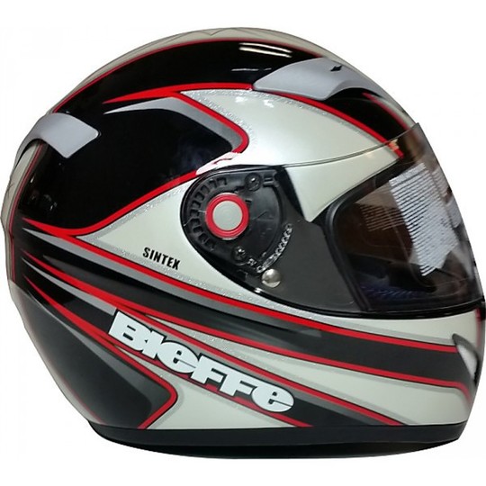 Helmet Moto Integral Bieffe Fiber Sintek DT3 Black White Red