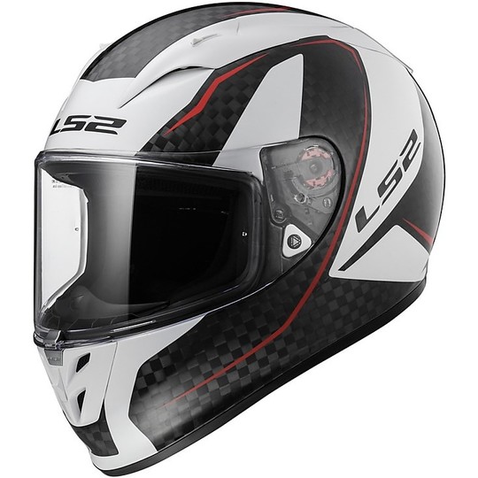 Helmet Moto Integral Carbon LS2 FF323 C Evo Fury Carbon White 2017
