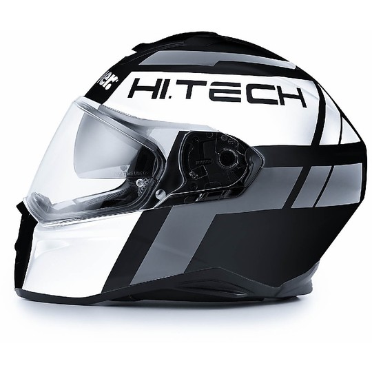 Helmet Moto Integral Fiber Double Visor Blauer Force One White 800 Black Anthracite