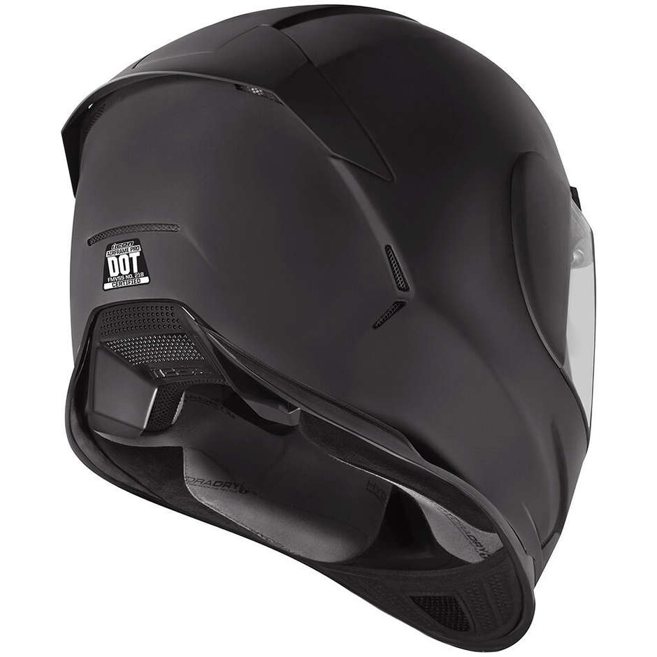 Helmet Moto Integral Fiber ICON Airframe Construct pro Matt Black