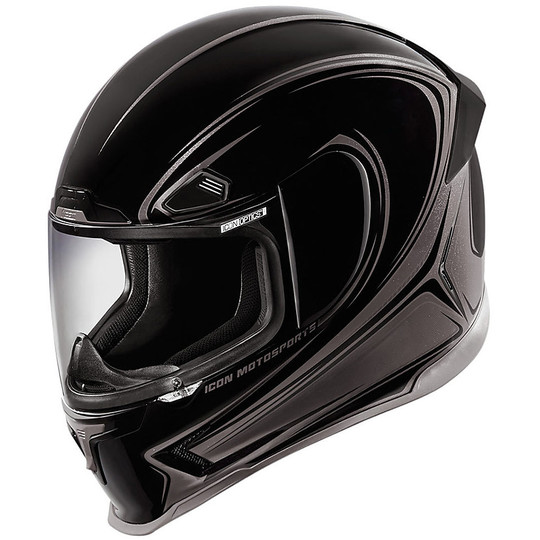 Helmet Moto Integral Fiber ICON Airframe Pro Halo Black