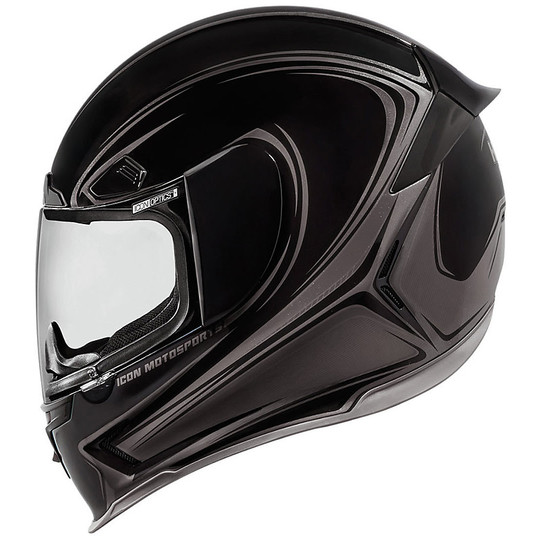 Helmet Moto Integral Fiber ICON Airframe Pro Halo Black
