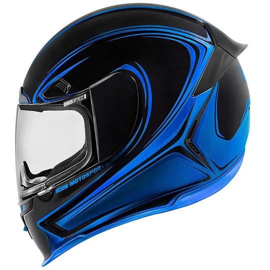 Helmet Moto Integral Fiber ICON Airframe Pro Halo Blue