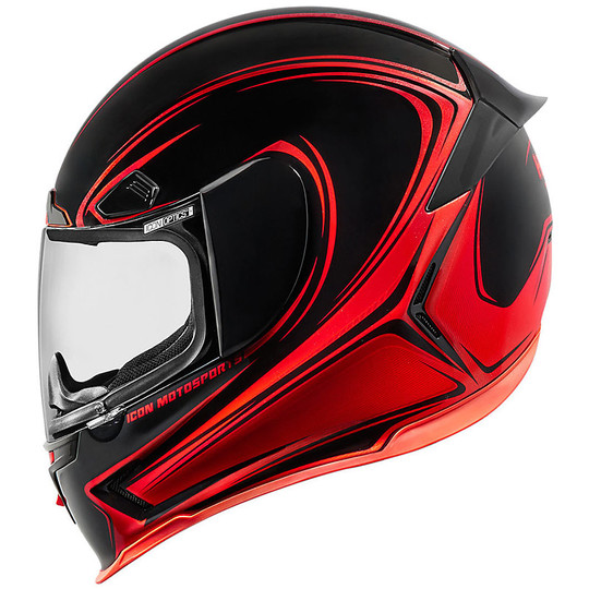 Helmet Moto Integral Fiber ICON Airframe Pro Halo Red