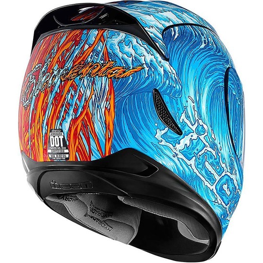 Helmet Moto Integral Fiber ICON Airmada Elemental Red