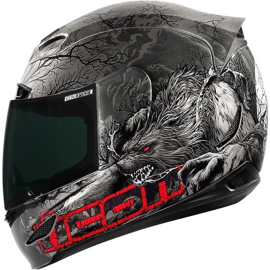Helmet Moto Integral Fiber ICON Airmada Thriller Black