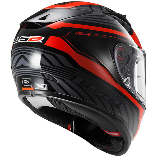 Helmet Moto Integral Fiber LS2 FF323 Arrow R Burner Black / Red