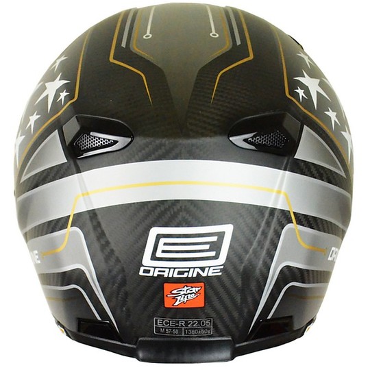 Helmet Moto Integral Fiber Origin ST Yankee Black