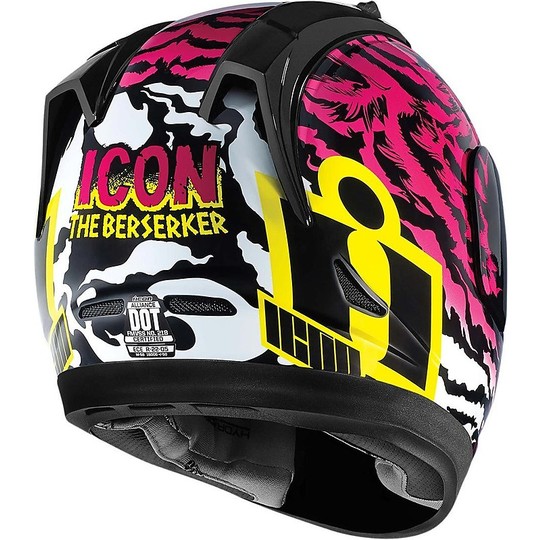 Helmet Moto Integral ICON Alliance Berserker Rosa