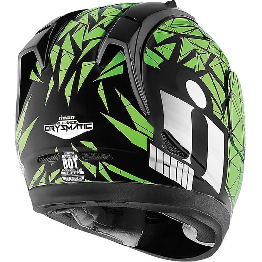 Helmet Moto Integral ICON Alliance Crysmatic Green