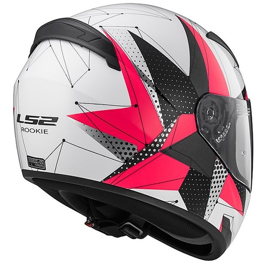 Helmet Moto Integral LS2 FF352 Brilliant White Rose