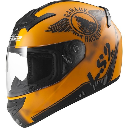Helmet Moto Integral LS2 FF352 Rookie Fan Orange Opaque