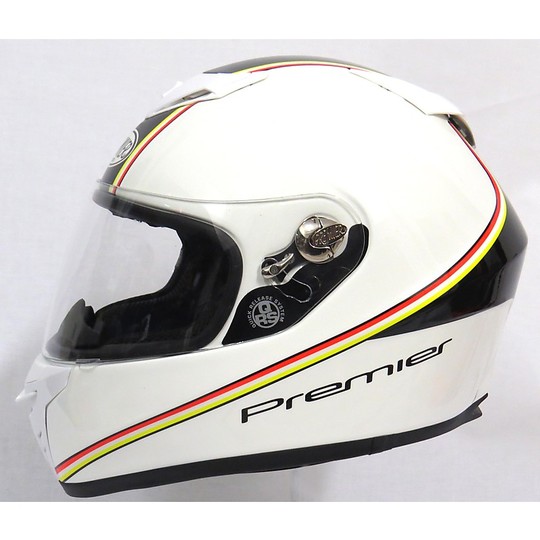 Helmet Moto Integral Premier Dragon Ages K Fluo White Multi