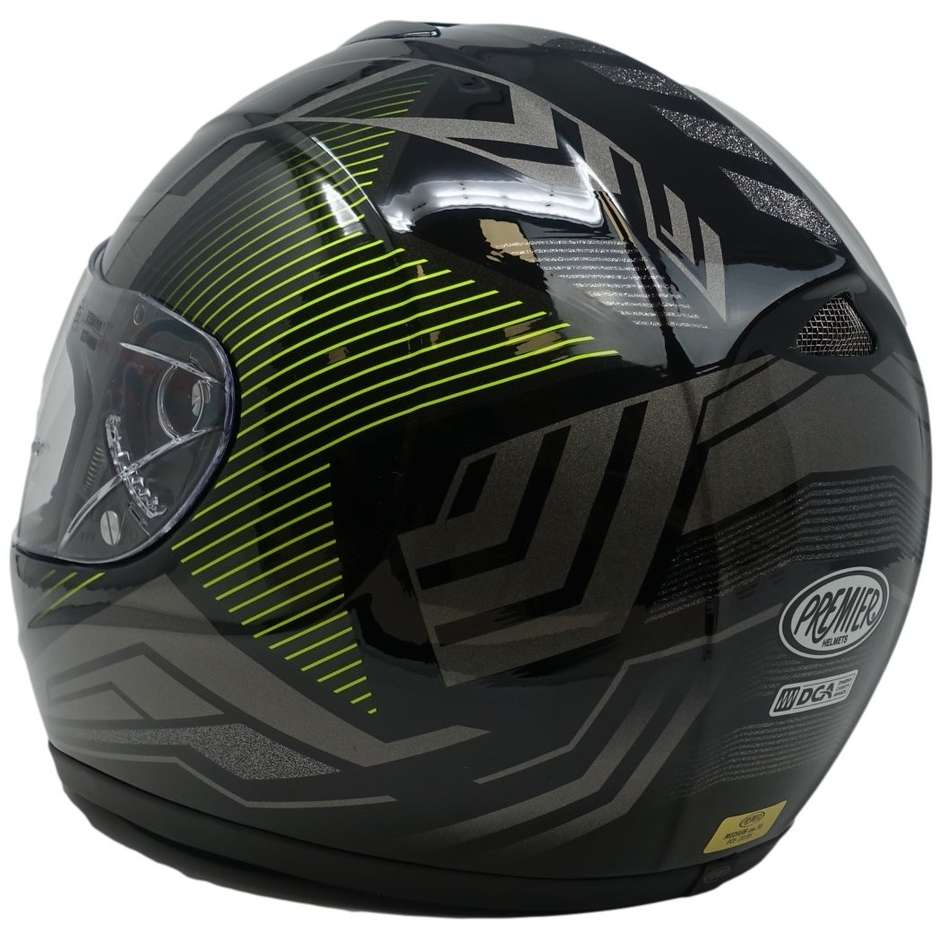 Helmet Moto Integral Premier Model Monza Fiber Coloring ST9 Black gray