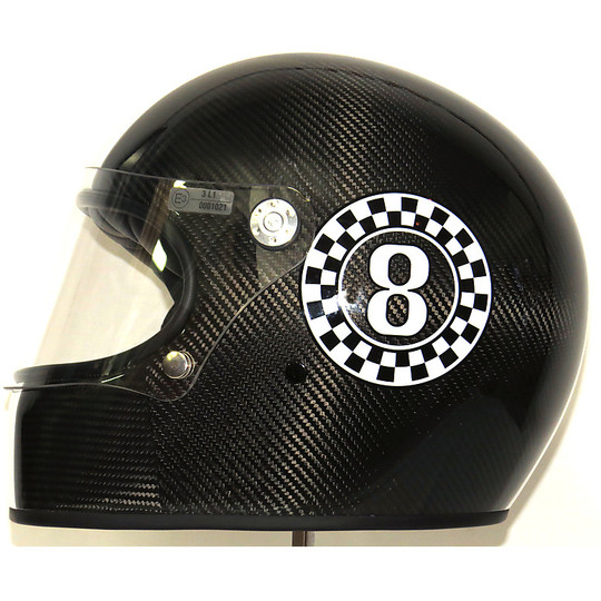 Helmet Moto Integral Premier Trophy Style 70s Carbon Eigth T0