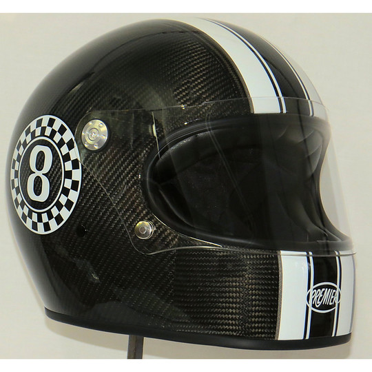 Helmet Moto Integral Premier Trophy Style 70s Carbon Eigth T0
