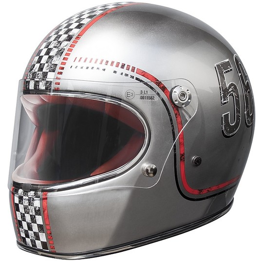 Helmet Moto Integral Premier Trophy Style 70s FL Chromed