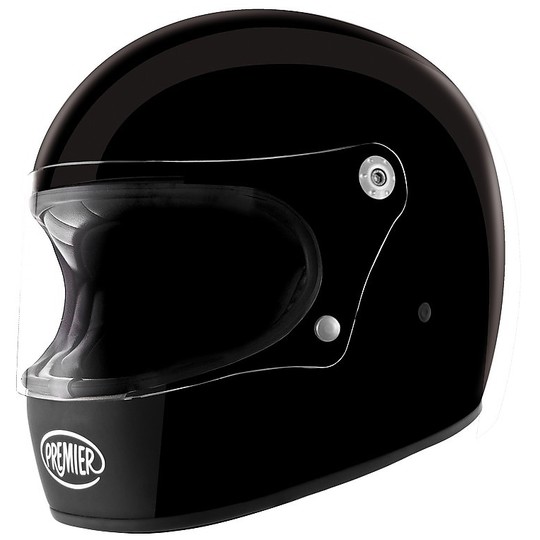 Helmet Moto Integral Premier Trophy Style 70s mono Gloss Black