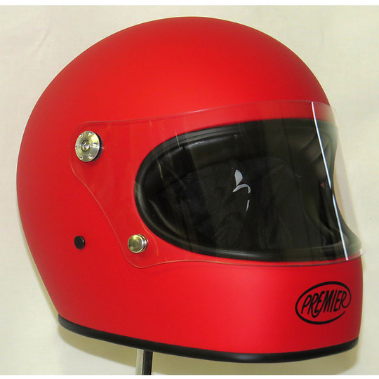 Helmet Moto Integral Premier Trophy Style 70s mono Red Opaque