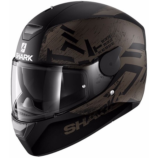 Helmet Moto Integral Shark D-skwal HIWO Mat Black