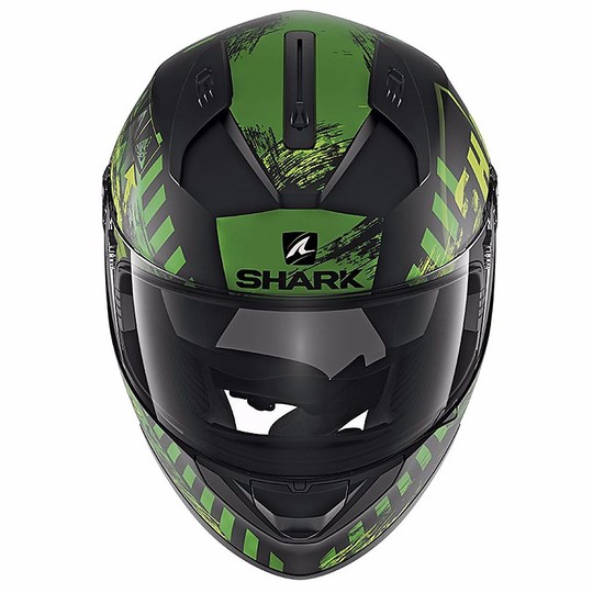 Helmet Moto Integral Shark RIDILL SKYD Black Green