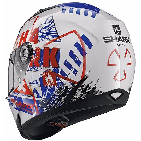 Helmet Moto Integral Shark RIDILL SKYD Blue White Red