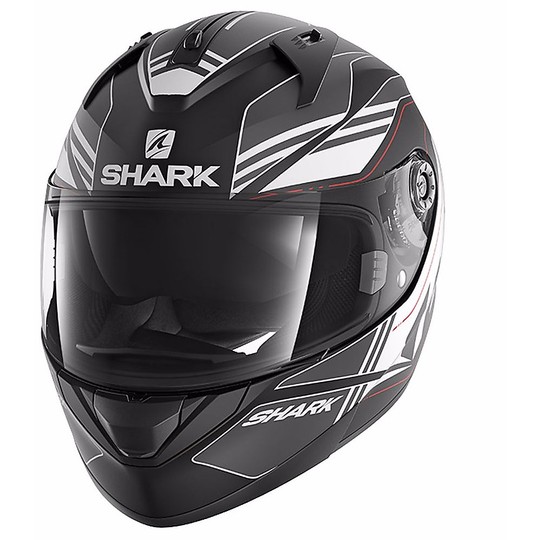 Helmet Moto Integral Shark RIDILL TIKA Mat Black White Red