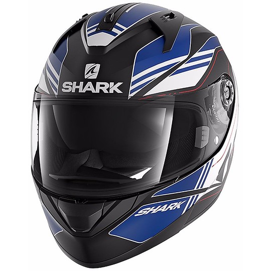 Helmet Moto Integral Shark RIDILL TIKA Mat Black White
