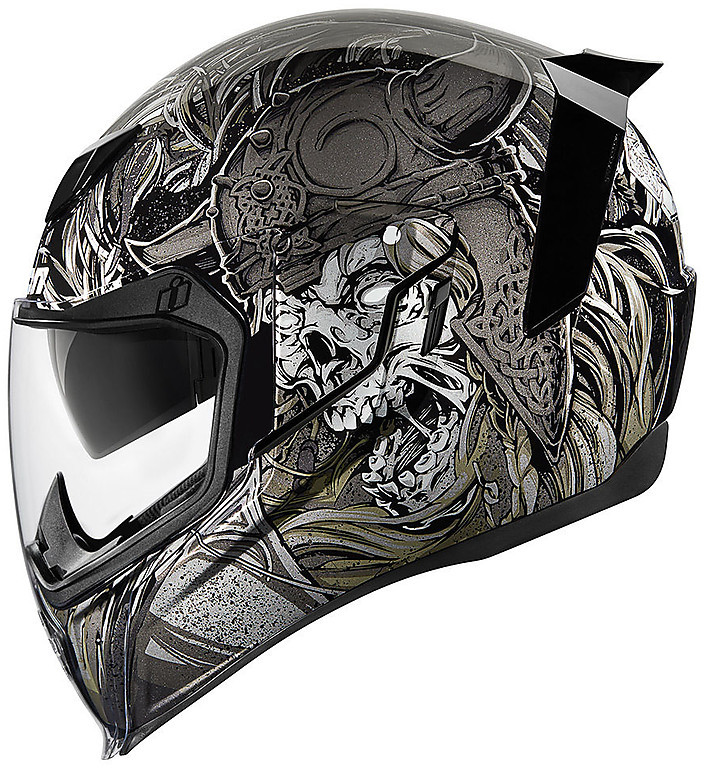 ICON AIRFLITE KROM サイズXL Helmet Moto Integrale Icon AIRFLITE Krom Black For Sale Online