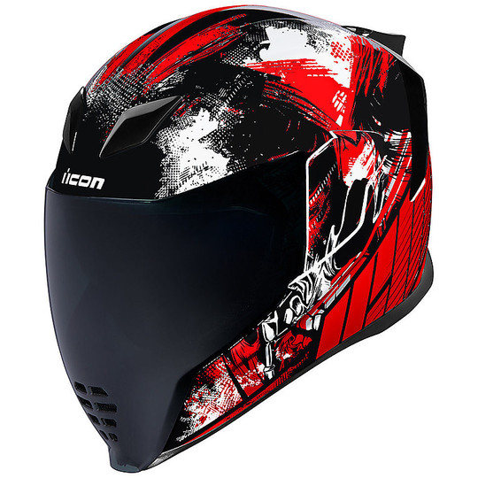 Helmet Moto Integrale Icon AIRFLITE Stim Rosso
