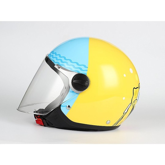 Helmet Moto Jet Child BHR 713 Sponge Bob With Visor