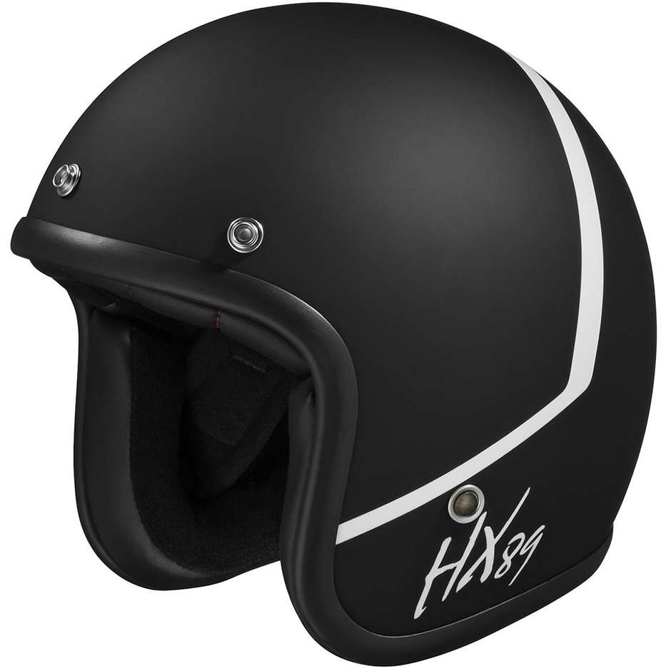 Helmet Moto Jet Custom Ixs 89 2.0 Matt Black