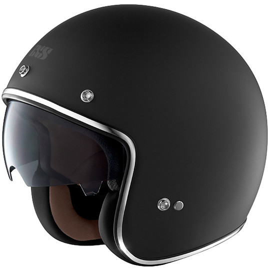 Helmet Moto Jet Custom IXS HX 77 Matt Black