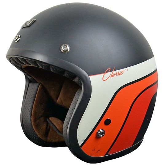 Helmet Moto Jet Custom Origin PRIMO CLASSIC VINTAGE Matt Black