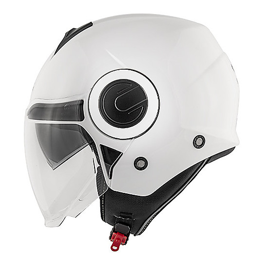 Helmet Moto Jet Double Visor Kappa KV37 OREGON Basic Glossy White