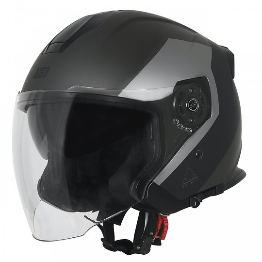 Helmet Moto Jet Double Visor Origin PALIO 2.0 EKO Matte Black Titanium
