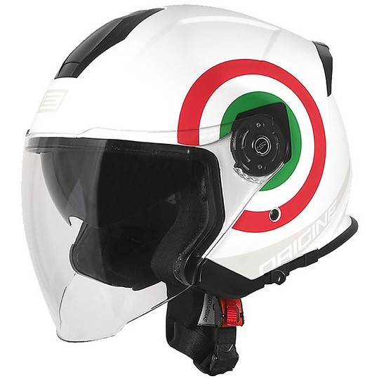 Helmet Moto Jet Double Visor Origin Palio 2.0 Italy 2.0 White