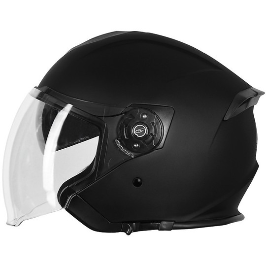 Helmet Moto Jet Double Visor Origin Palio 2.0 Solid Black