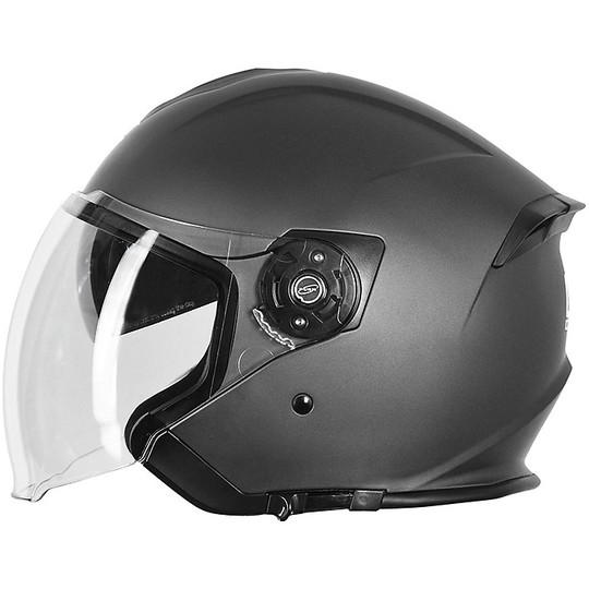 Helmet Moto Jet Double Visor Origin Palio 2.0 Solid Titanium