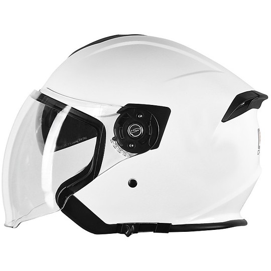 Helmet Moto Jet Double Visor Origin Palio 2.0 Solid White