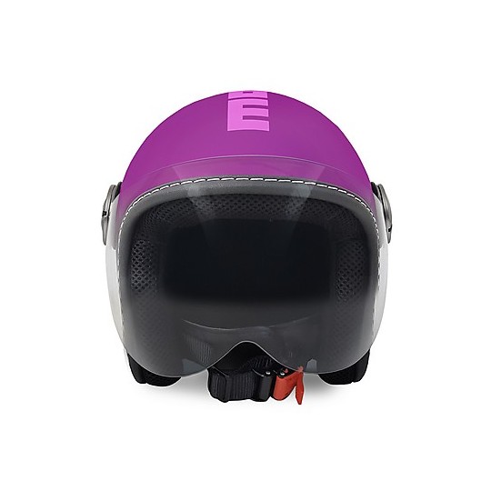Casque de moto Jet pour enfant Momo Design JET-BABY mat violet