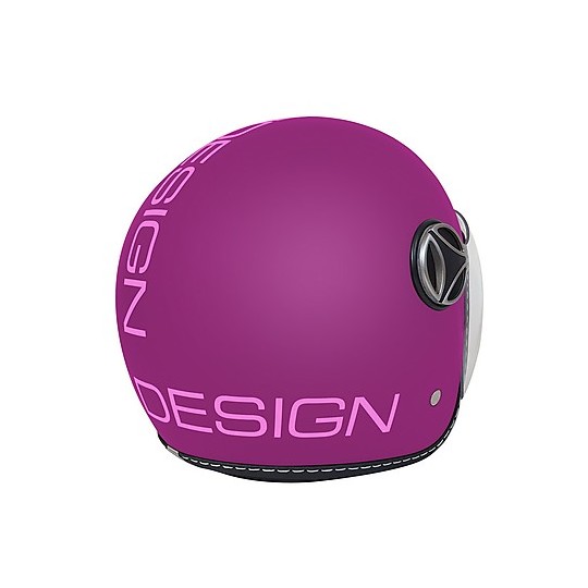 Helmet Moto Jet for Kids Momo Design JET-BABY Matte Purple Decal Pink