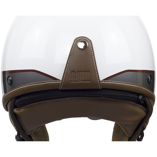 Helmet Moto Jet Vintage CGM 105G GRANADA White